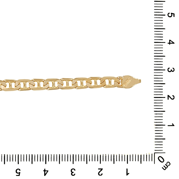 Armband, 14K, Gelbgold, Stegpanzer