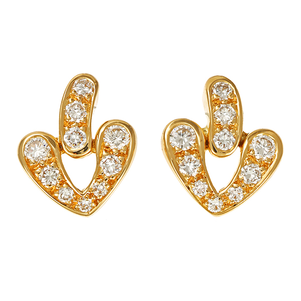 Steckhänger, 18K, Gelbgold, Brillanten 0,50 ct