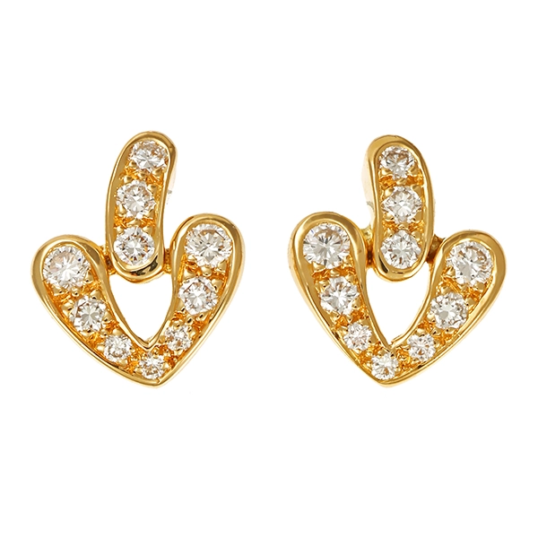 Steckhänger, 18K, Gelbgold, Brillanten 0,50 ct