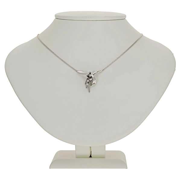Kette, 14K, Weißgold, Brillanten
