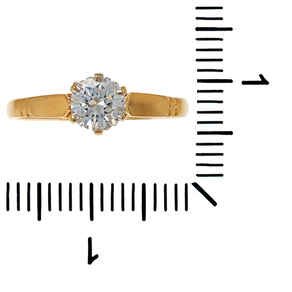 Ring, 14K, Gelbgold, Zirkonia