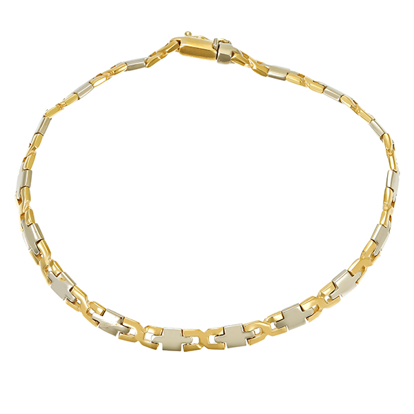 Armband, 14K, Gelb-/Weißgold