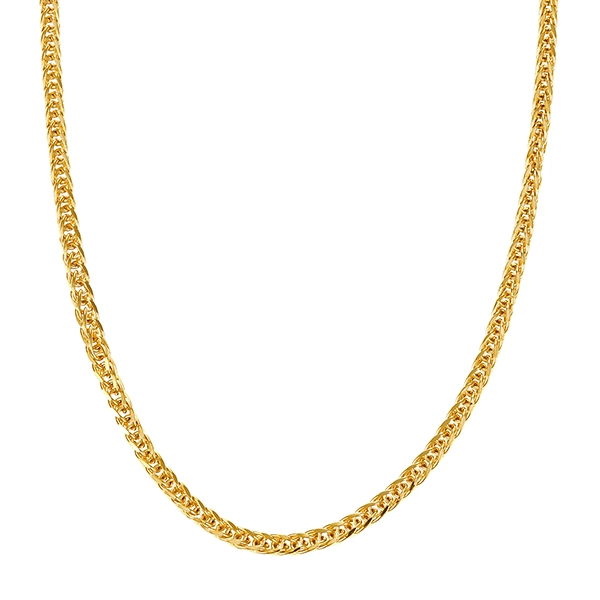 Collierkette, 14K, Gelbgold, Fuchschwanz
