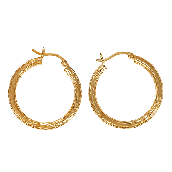 Creolen, 14K, Gelbgold