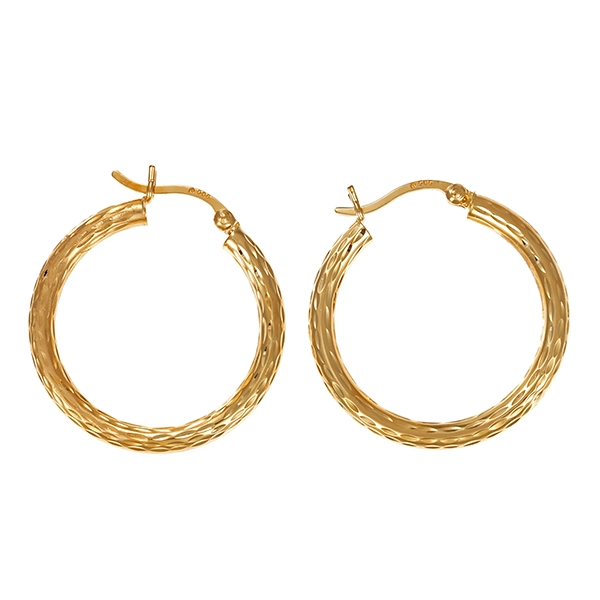 Creolen, 14K, Gelbgold