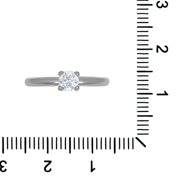 Diamantring, 18K, Weißgold, Brillant 0,32 ct