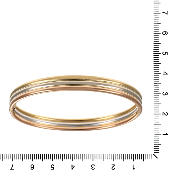 Armreif, 18K, Rot-/Weiß-/Gelbgold