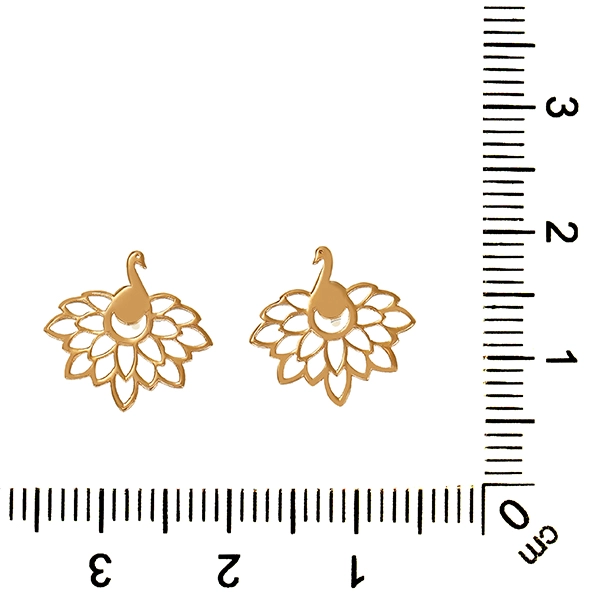 Ohrstecker, 18K, Gelbgold