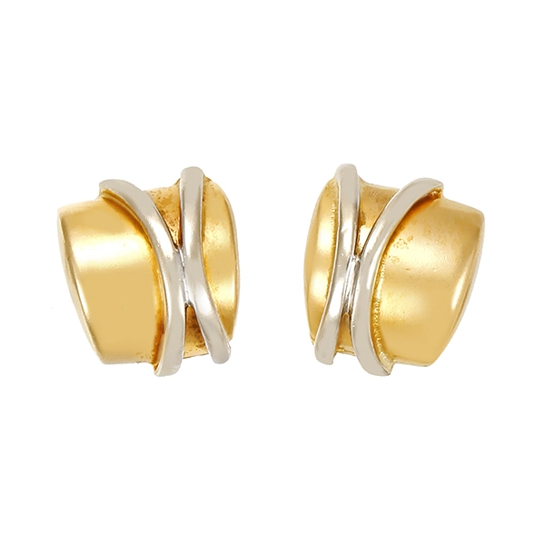 Ohrstecker, 14K, Gelb-/Weißgold