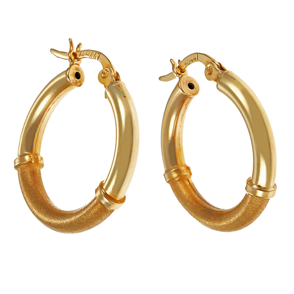 Creolen, 14K, Gelbgold