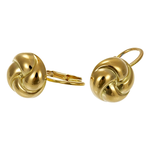 Ohrhänger, 14K, Gelbgold, Knoten