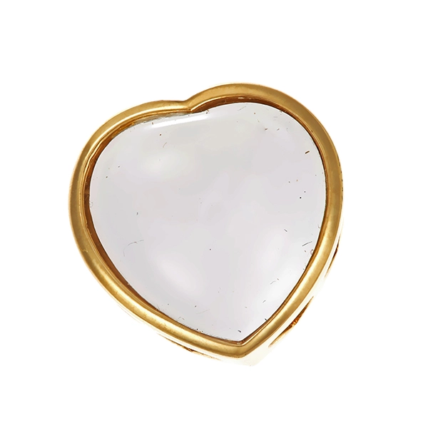 Anhänger, 9K, Gelbgold, Schmuckstein, Herz