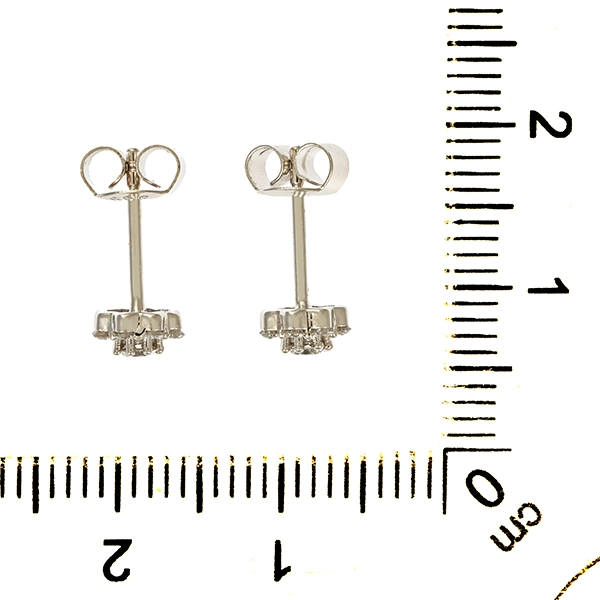 Ohrstecker, 14K, Weißgold, Brillant