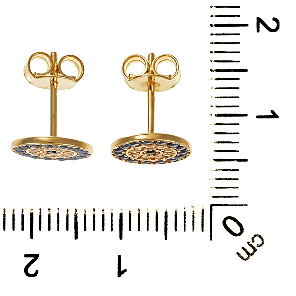 Ohrstecker, 14K, Gelbgold, Zirkonia