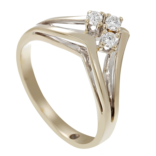 Diamantring, 14K, Weißgold, Brillanten