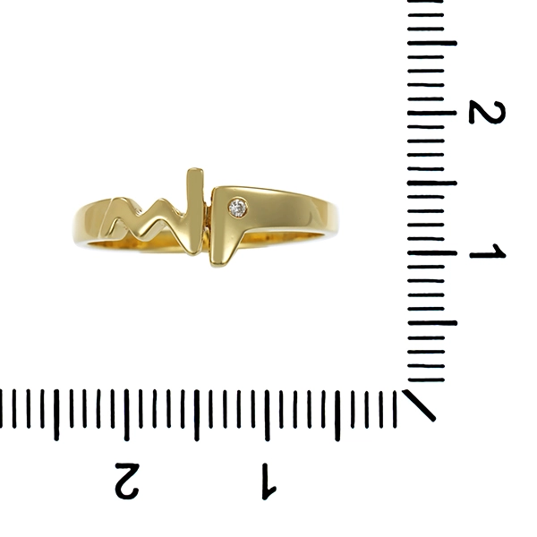Diamantring, 14K, Gelbgold, Brillant