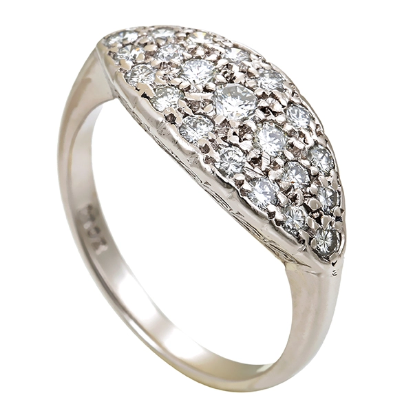 Diamantring, 18K, Weißgold, Brillanten 0,40 ct