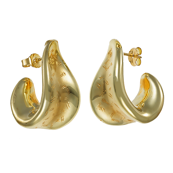 Steckcreolen, 8K, Gelbgold