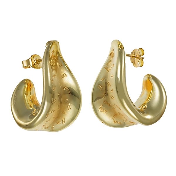 Steckcreolen, 8K, Gelbgold