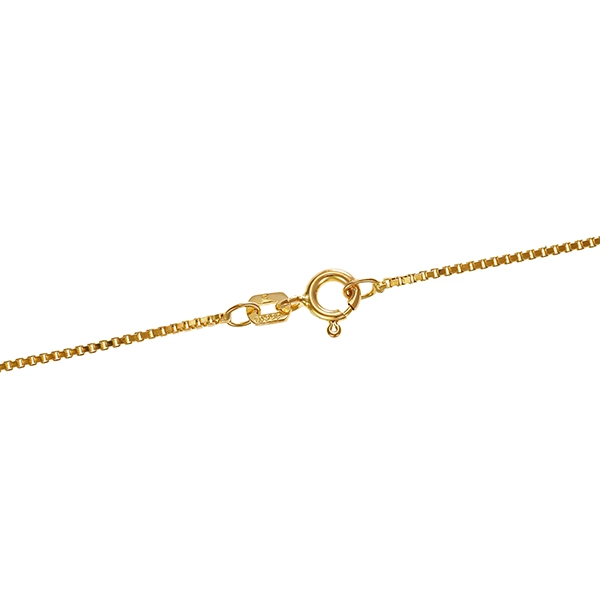 Collier, 8K, Gelbgold, Herz, Zirkonia