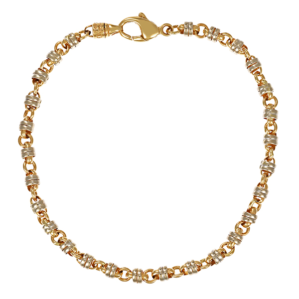 Armband, 14K, Gelb-/Weißgold