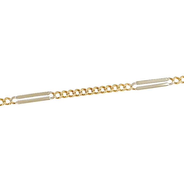 Armband, 14K, Gelb-/Weißgold