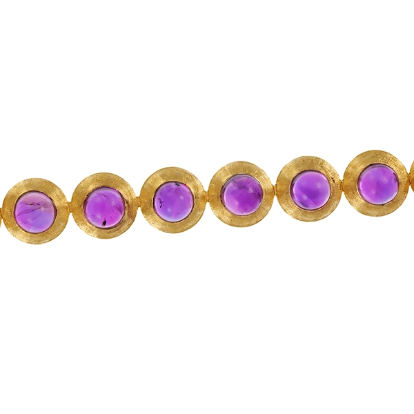 Armband, 14K, Gelbgold, Amethyst