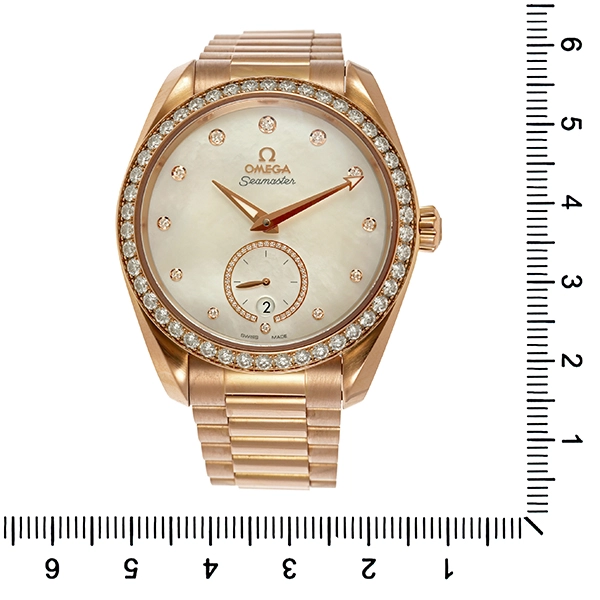 Damenuhr, Omega 'Seamaster Aqua Terra' Sedna Gold