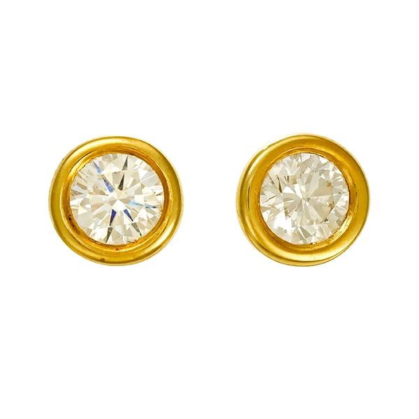 Ohrstecker, 14K, Gelbgold, Brillant 0,83 ct