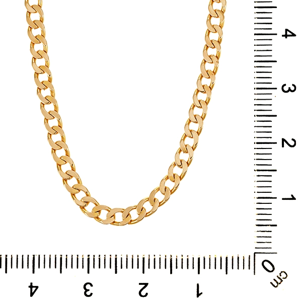 Kette, 14K, Gelbgold, Panzer-