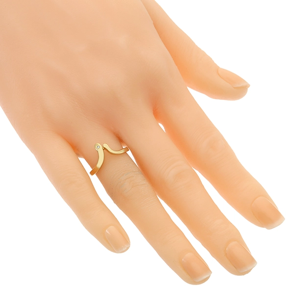 Diamantring, 18K, Gelbgold, Brillant