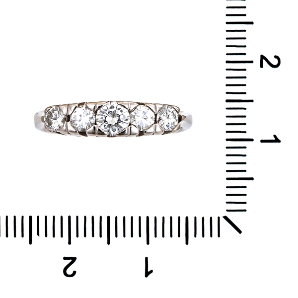 Diamantring, 14K, Weißgold, Brillanten 0,70 ct