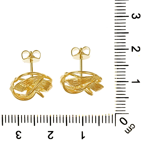 Ohrtstecker, 14K, Gelbgold