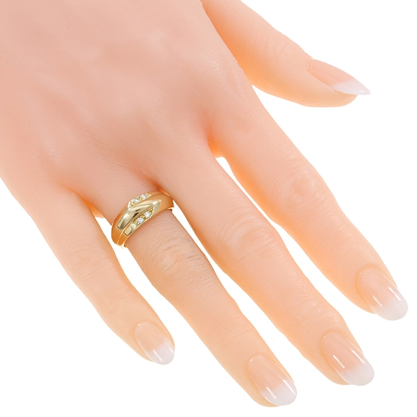 Diamantring, 18K, Gelbgold, Brillanten