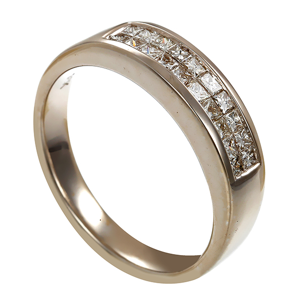 Diamantring, 18K, Weißgold, Brillanten 0,46 ct
