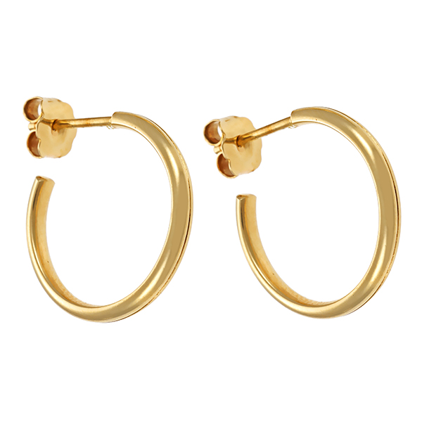 Steckcreolen, 14K, Gelbgold