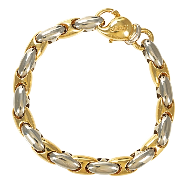 Armband, 18K, Gelb-/Weißgold, Chimento