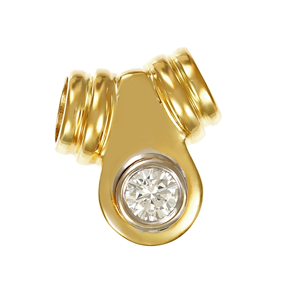 Anhänger, 14K, Gelbgold, Brillant 0,33ct