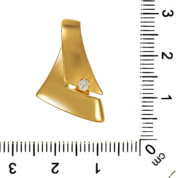 Anhänger, 18K, Gelbgold, Brillant