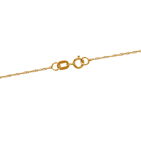 Collier, 18K, Gelb-/Weißgold, Herz