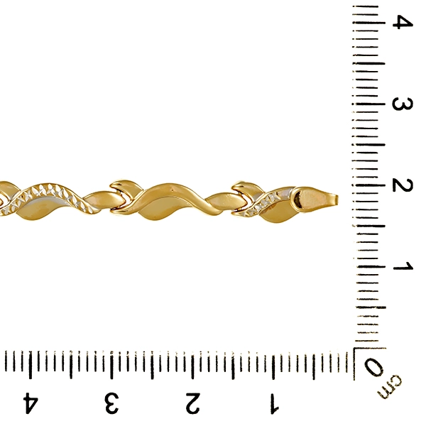 Armband, 14K, Gelbgold-/Weißgold