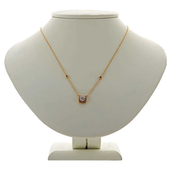 Collier, 9K, Gelbgold, Zirkonia