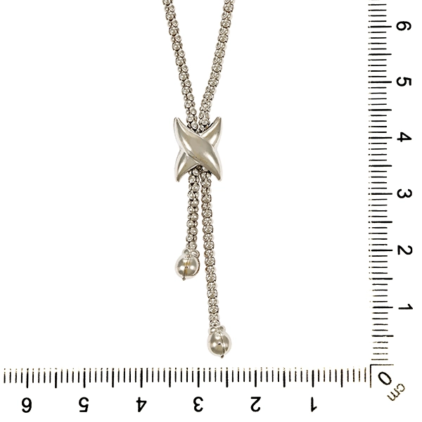 Collier, 18K, Weißgold