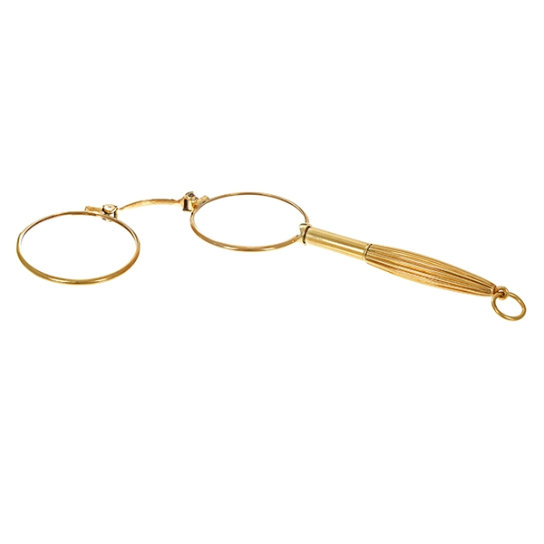 Lorgnon, 14K, Gelbgold, Jugendstilart