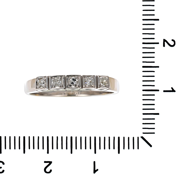 Diamantring, 8K, Weißgold, Diamant