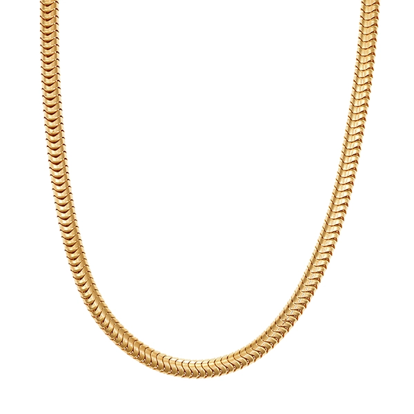 Kette, 14K, Gelbgold, Schlangen-