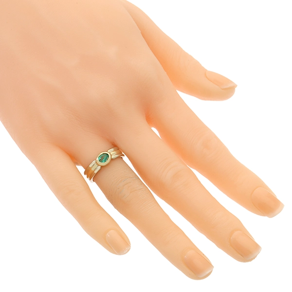 Ring, 14k, Gelbgold, Smaragd
