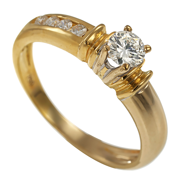 Ring, 18K, Gelbgold, Brillanten