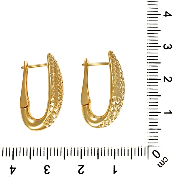 Ohrhänger, 14K, Gelbgold