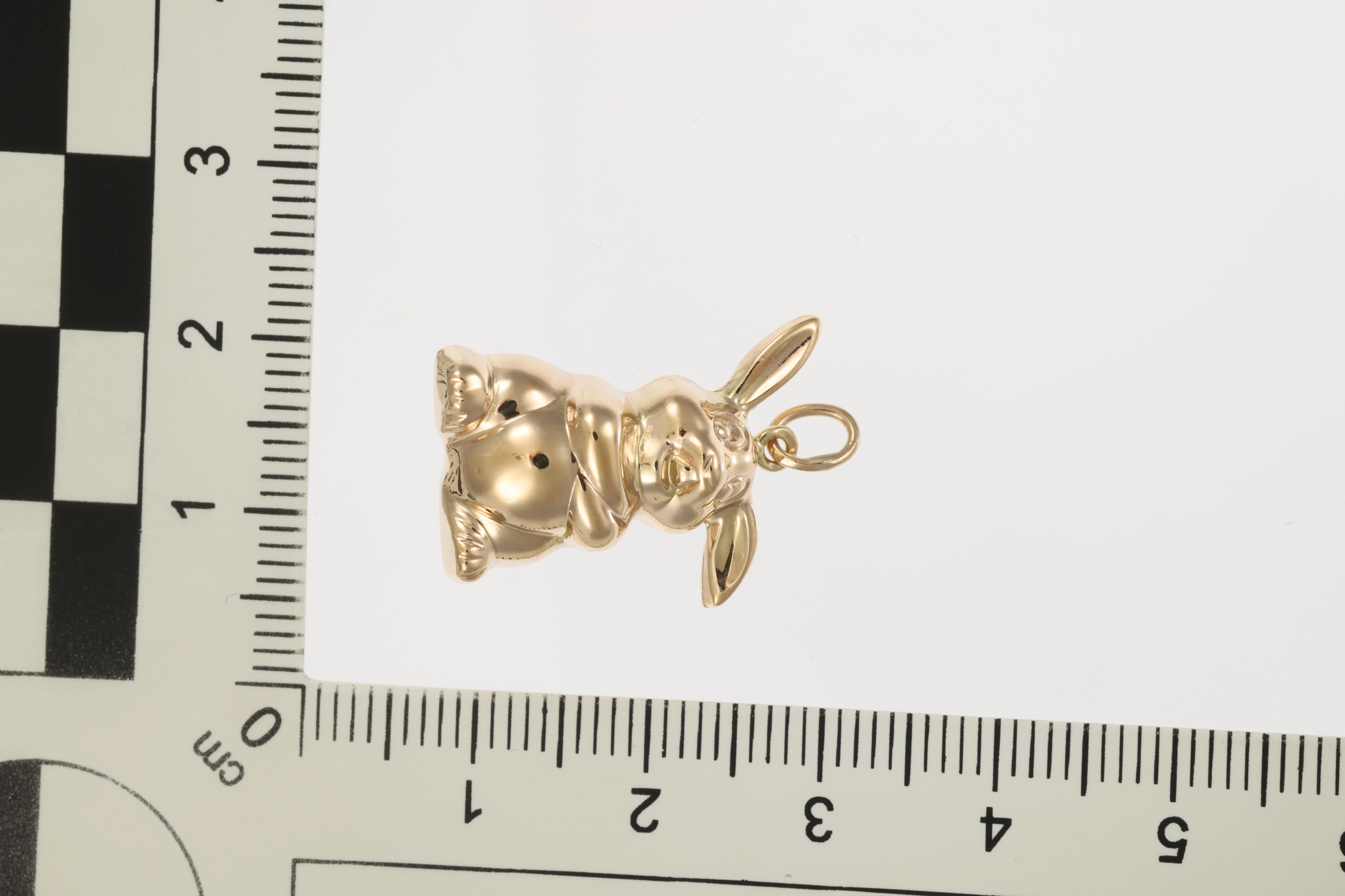 Anhänger, 8K, Gelbgold, Hase